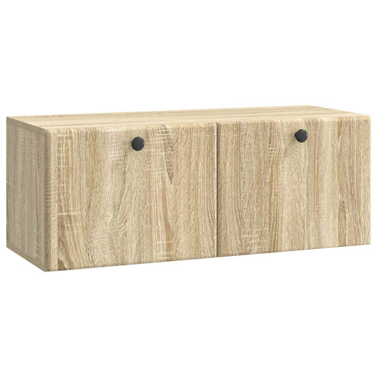 Nástěnná Tv Skříň 78,5 X 31 X 30 Cm Dub Sonoma Kompozitní Dřevo