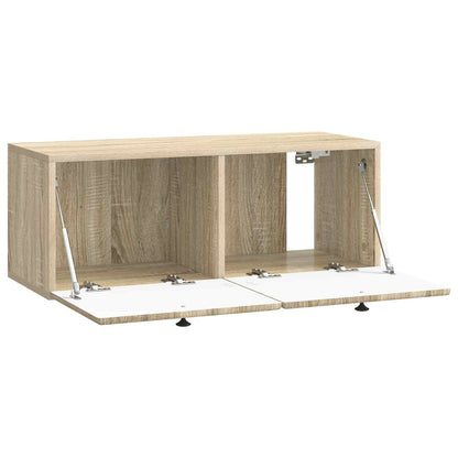 Nástěnná Tv Skříň 78,5 X 31 X 30 Cm Dub Sonoma Kompozitní Dřevo