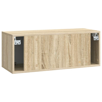 Nástěnná Tv Skříň 78,5 X 31 X 30 Cm Dub Sonoma Kompozitní Dřevo
