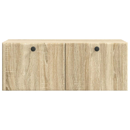 Nástěnná Tv Skříň 78,5 X 31 X 30 Cm Dub Sonoma Kompozitní Dřevo