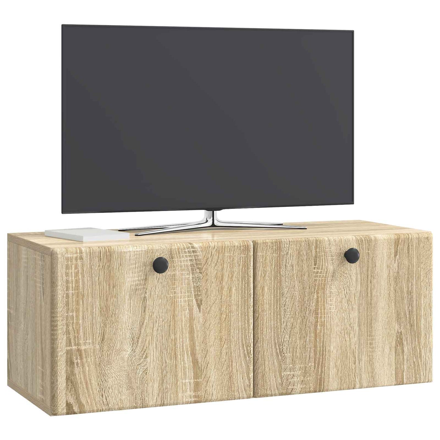 Nástěnná Tv Skříň 78,5 X 31 X 30 Cm Dub Sonoma Kompozitní Dřevo