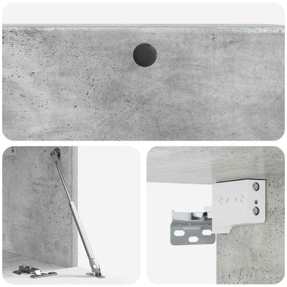 Nástěnná Tv Skříň 78,5 X 31 X 30 Cm Betonově Šedá