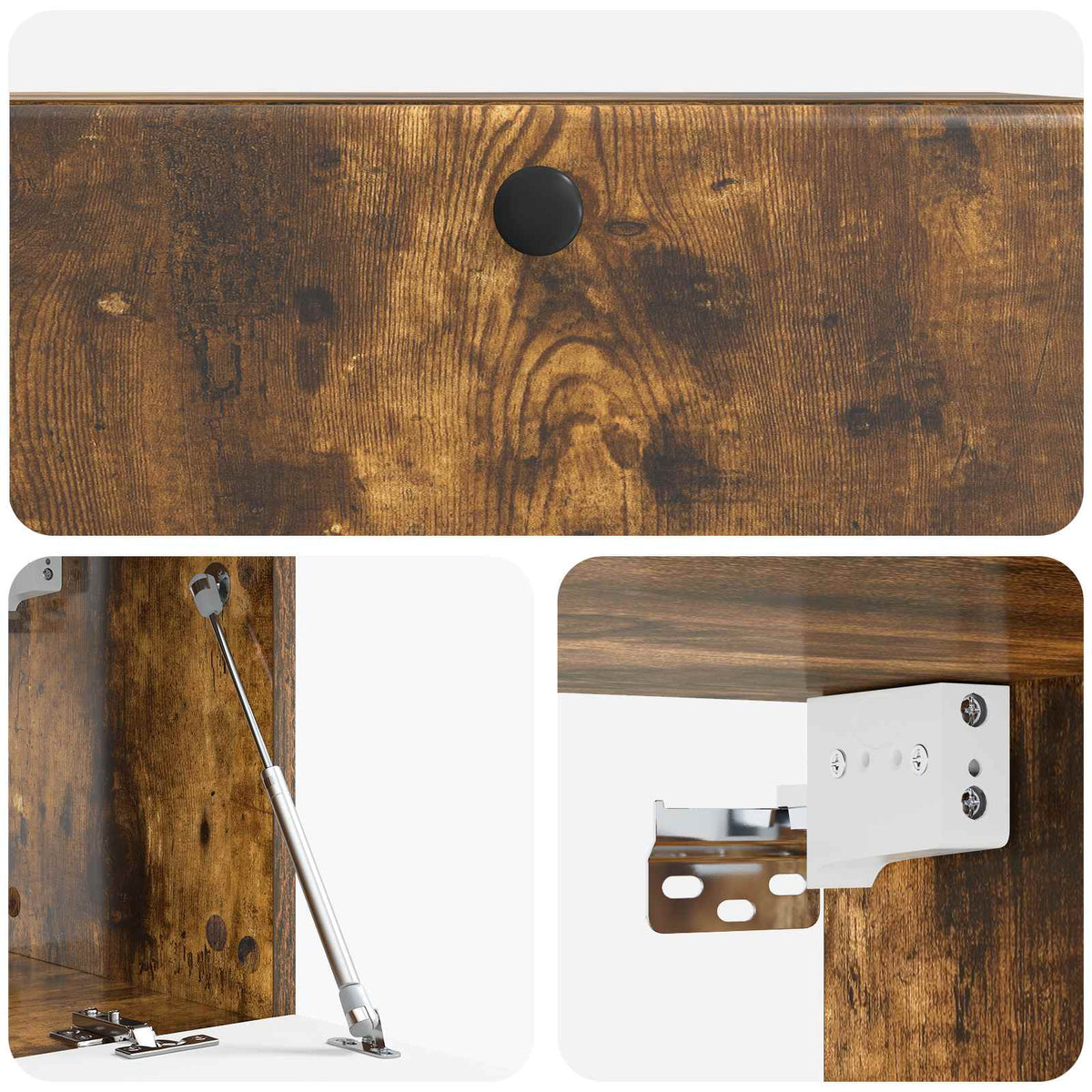 Nástěnná Tv Skříň 78,5 X 31 X 30 Cm Kouřový Dub