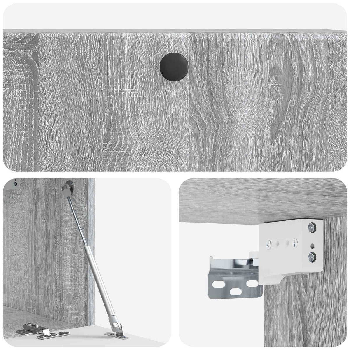Nástěnná Tv Skříň 78,5 X 31 X 30 Cm Šedý Sonoma
