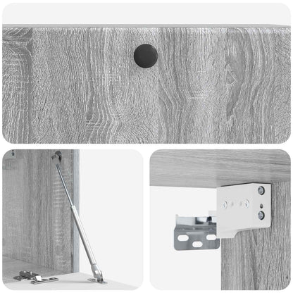 Nástěnná Tv Skříň 78,5 X 31 X 30 Cm Šedý Sonoma