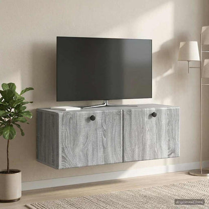 Nástěnná Tv Skříň 78,5 X 31 X 30 Cm Šedý Sonoma