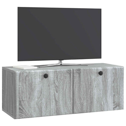 Nástěnná Tv Skříň 78,5 X 31 X 30 Cm Šedý Sonoma