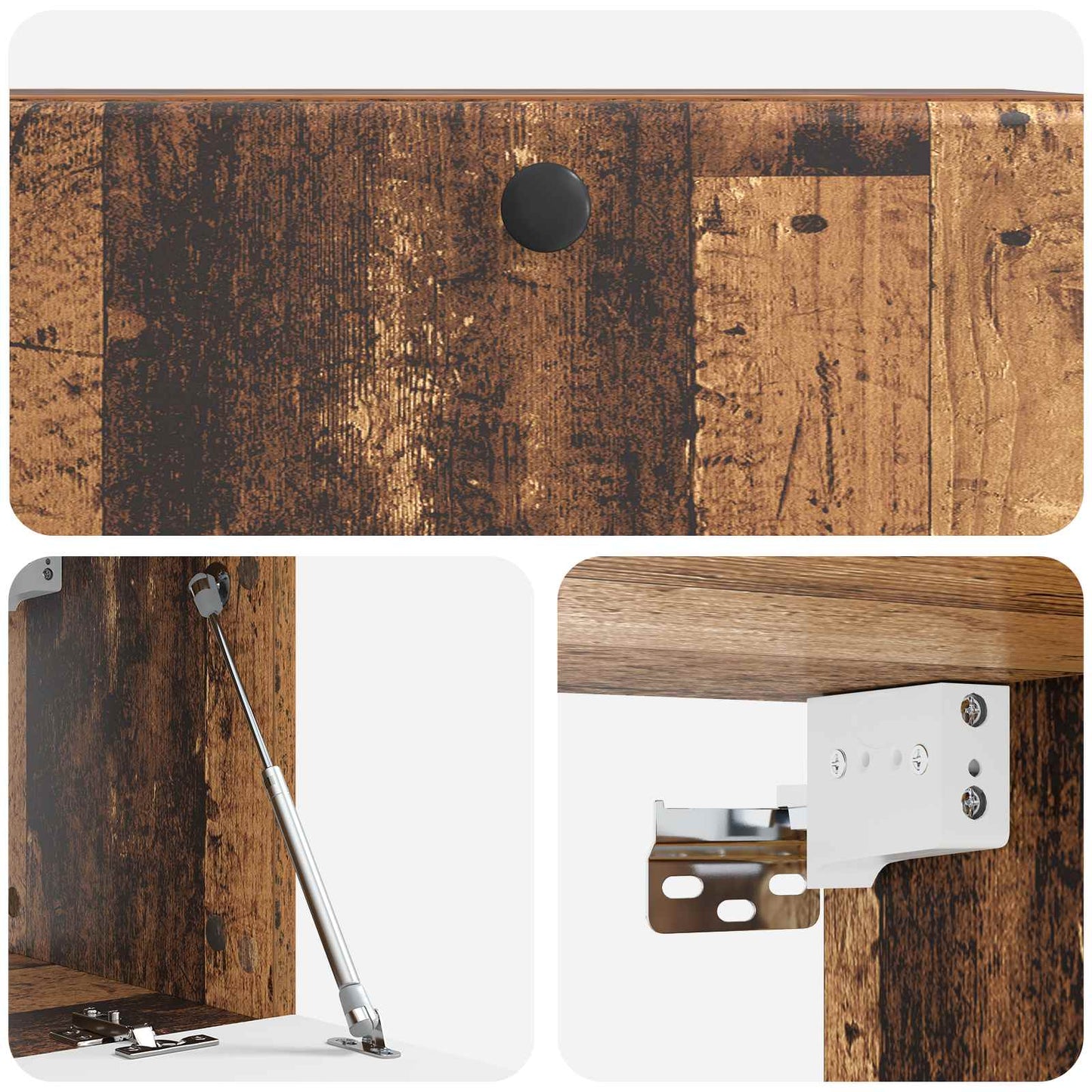 Nástěnná Tv Skříň 78,5 X 31 X 30 Cm Staré Dřevo