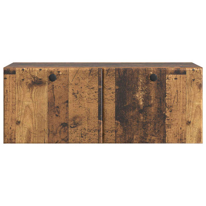 Nástěnná Tv Skříň 78,5 X 31 X 30 Cm Staré Dřevo