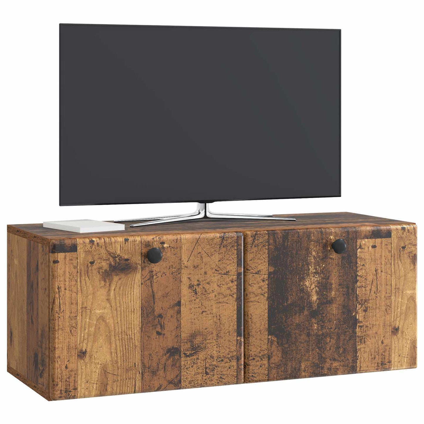 Nástěnná Tv Skříň 78,5 X 31 X 30 Cm Staré Dřevo