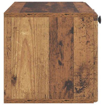 Nástěnná Tv Skříň 78,5 X 31 X 30 Cm Staré Dřevo