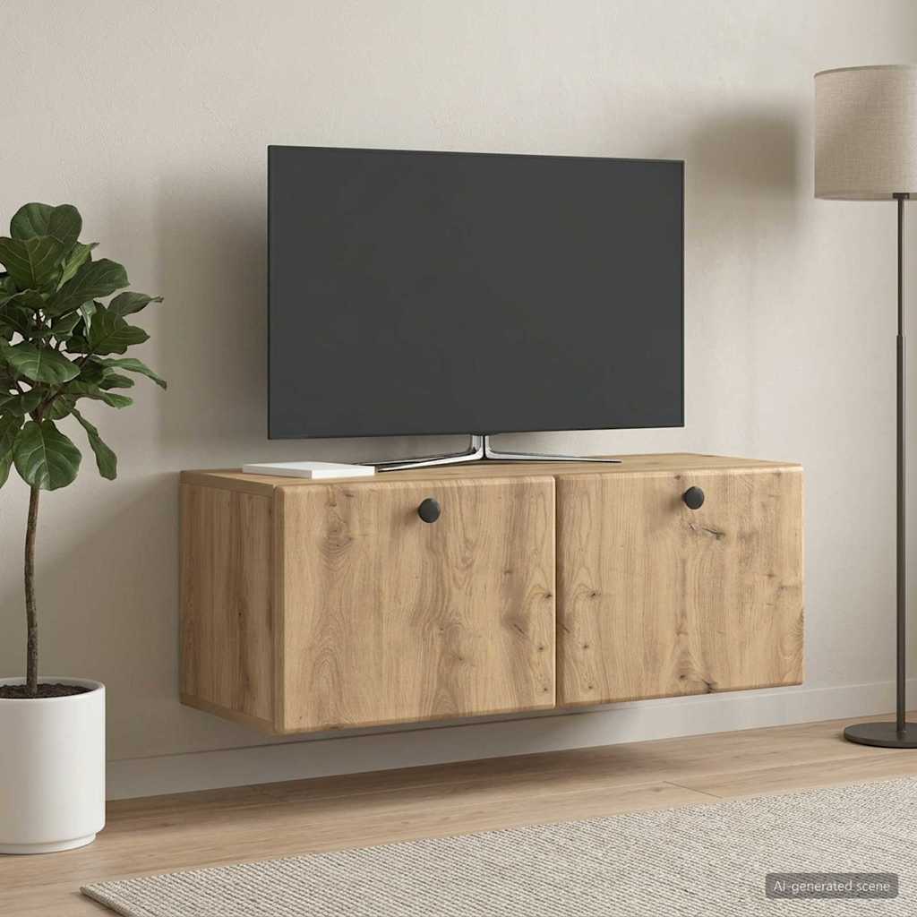 Nástěnná Tv Skříň 78,5 X 31 X 30 Cm Dub Artisan