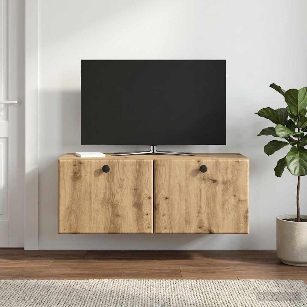 Nástěnná Tv Skříň 78,5 X 31 X 30 Cm Dub Artisan