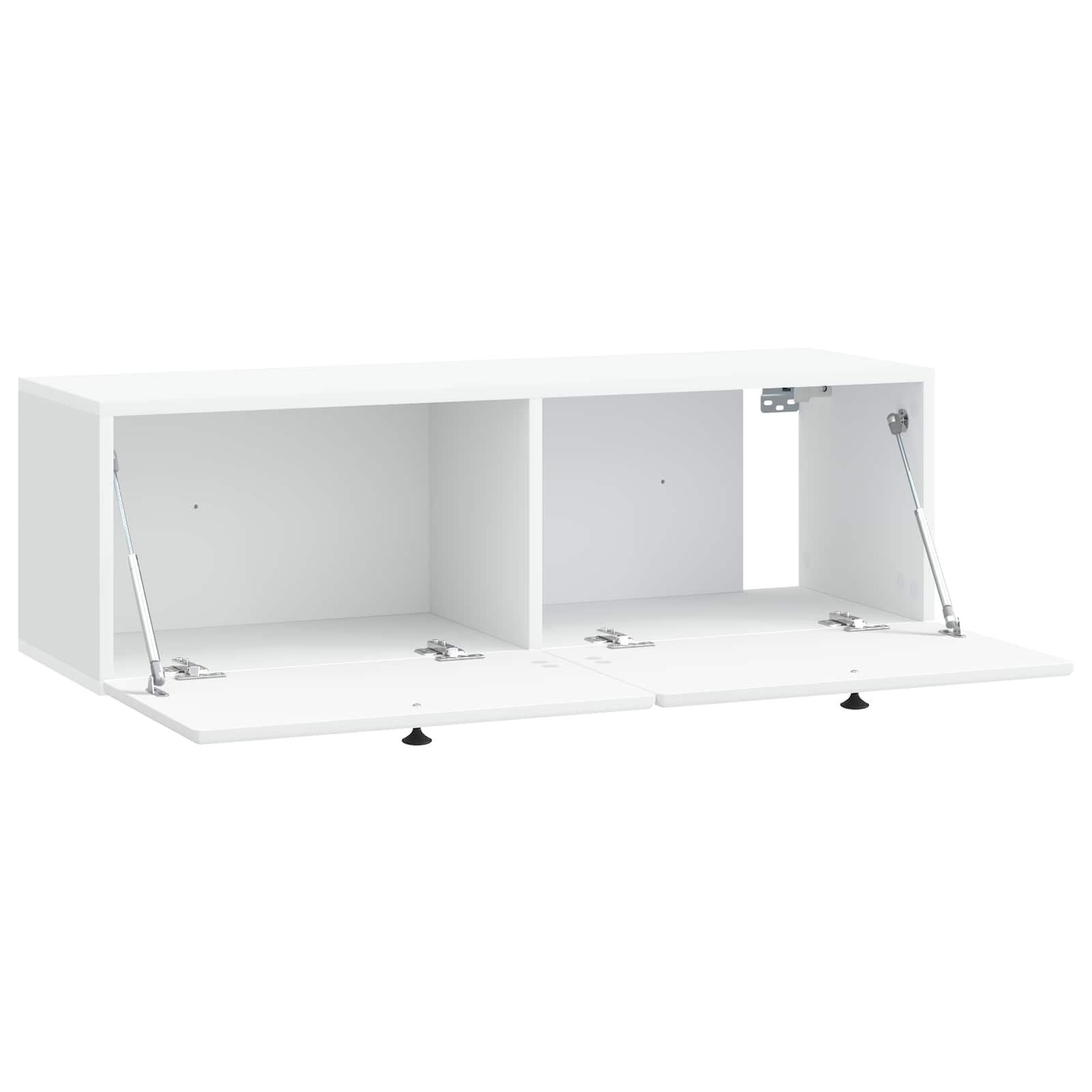 Nástěnná Tv Skříň 98 X 31 X 30 Cm Bílá Kompozitní Dřevo