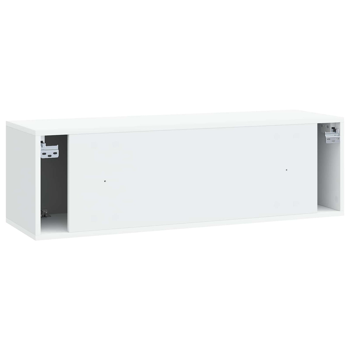 Nástěnná Tv Skříň 98 X 31 X 30 Cm Bílá Kompozitní Dřevo
