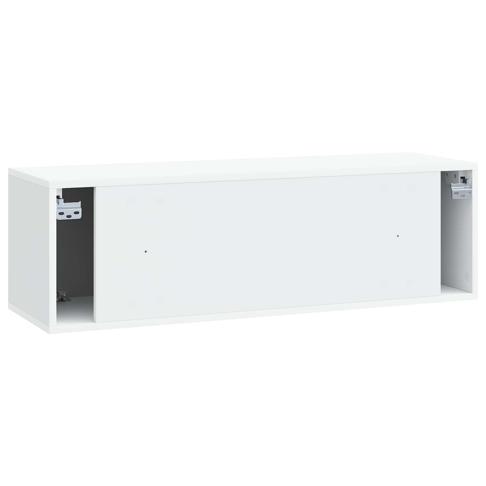 Nástěnná Tv Skříň 98 X 31 X 30 Cm Bílá Kompozitní Dřevo