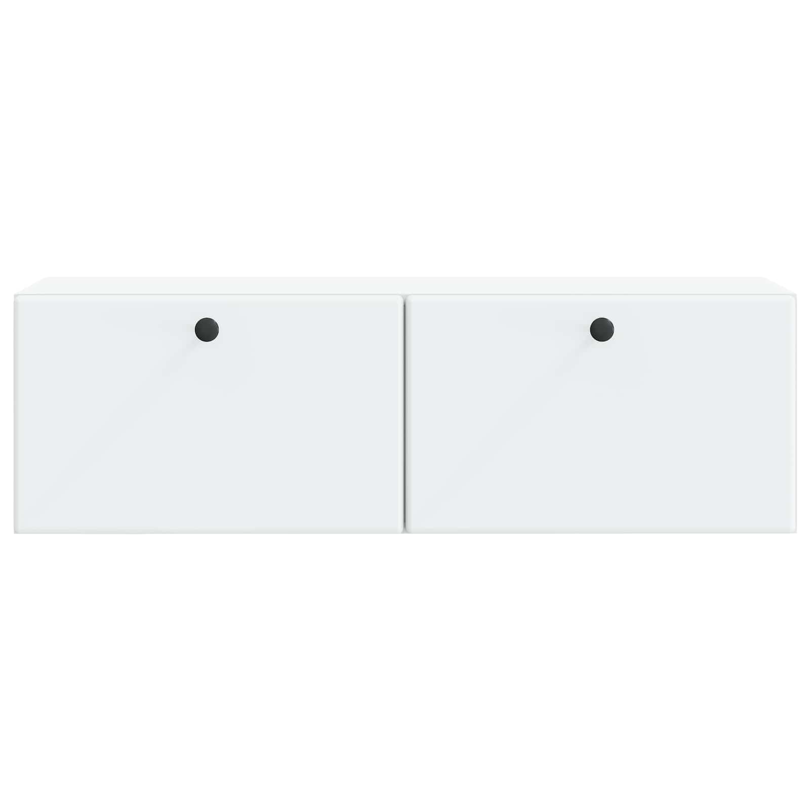 Nástěnná Tv Skříň 98 X 31 X 30 Cm Bílá Kompozitní Dřevo