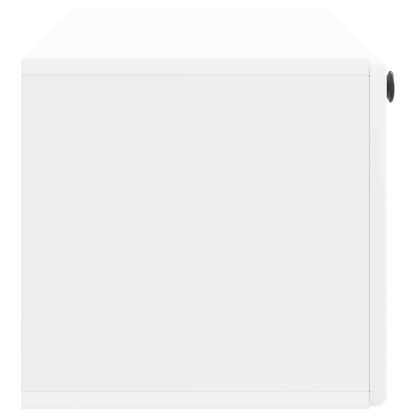Nástěnná Tv Skříň 98 X 31 X 30 Cm Bílá Kompozitní Dřevo