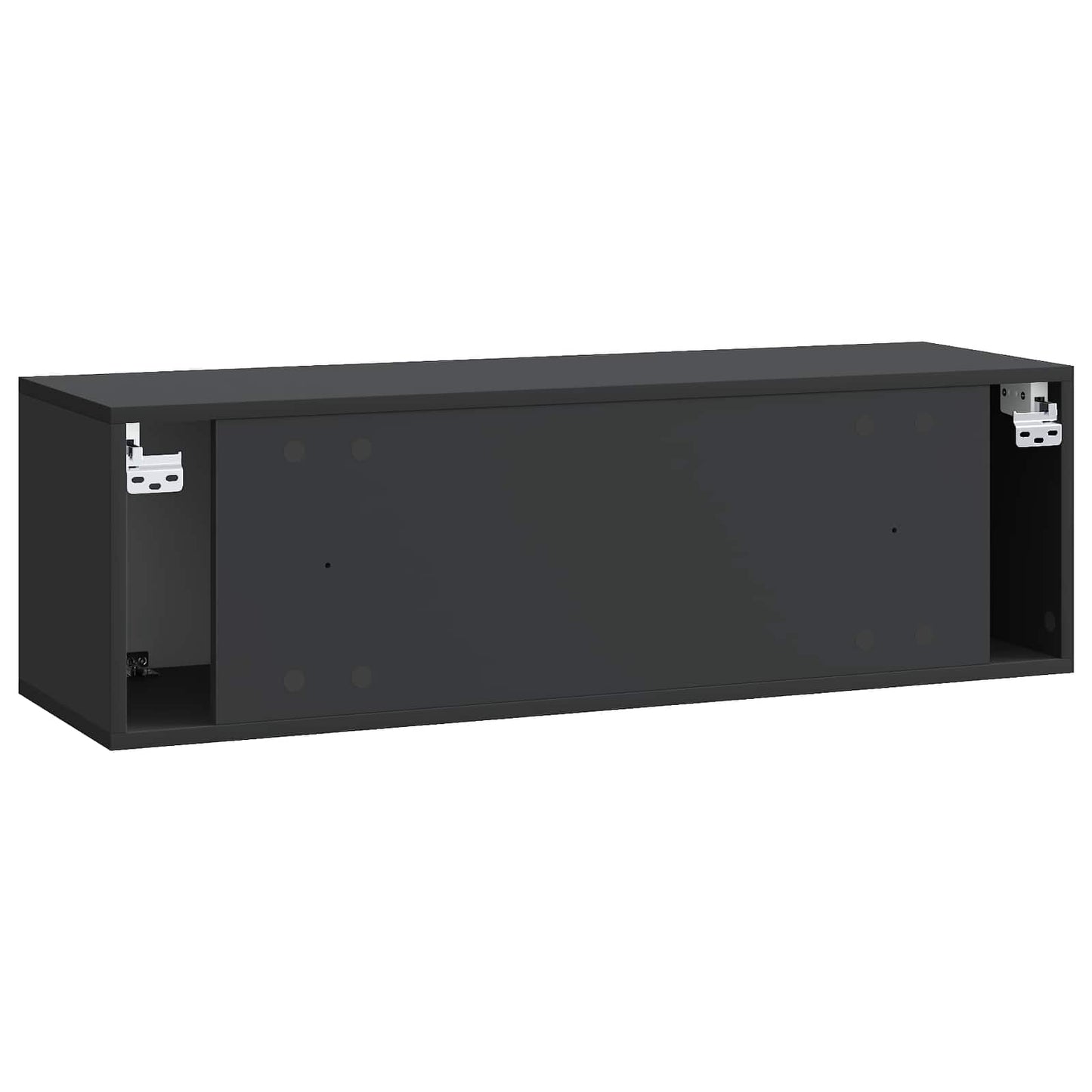 Nástěnná Tv Skříň 98 X 31 X 30 Cm Černá Kompozitní Dřevo