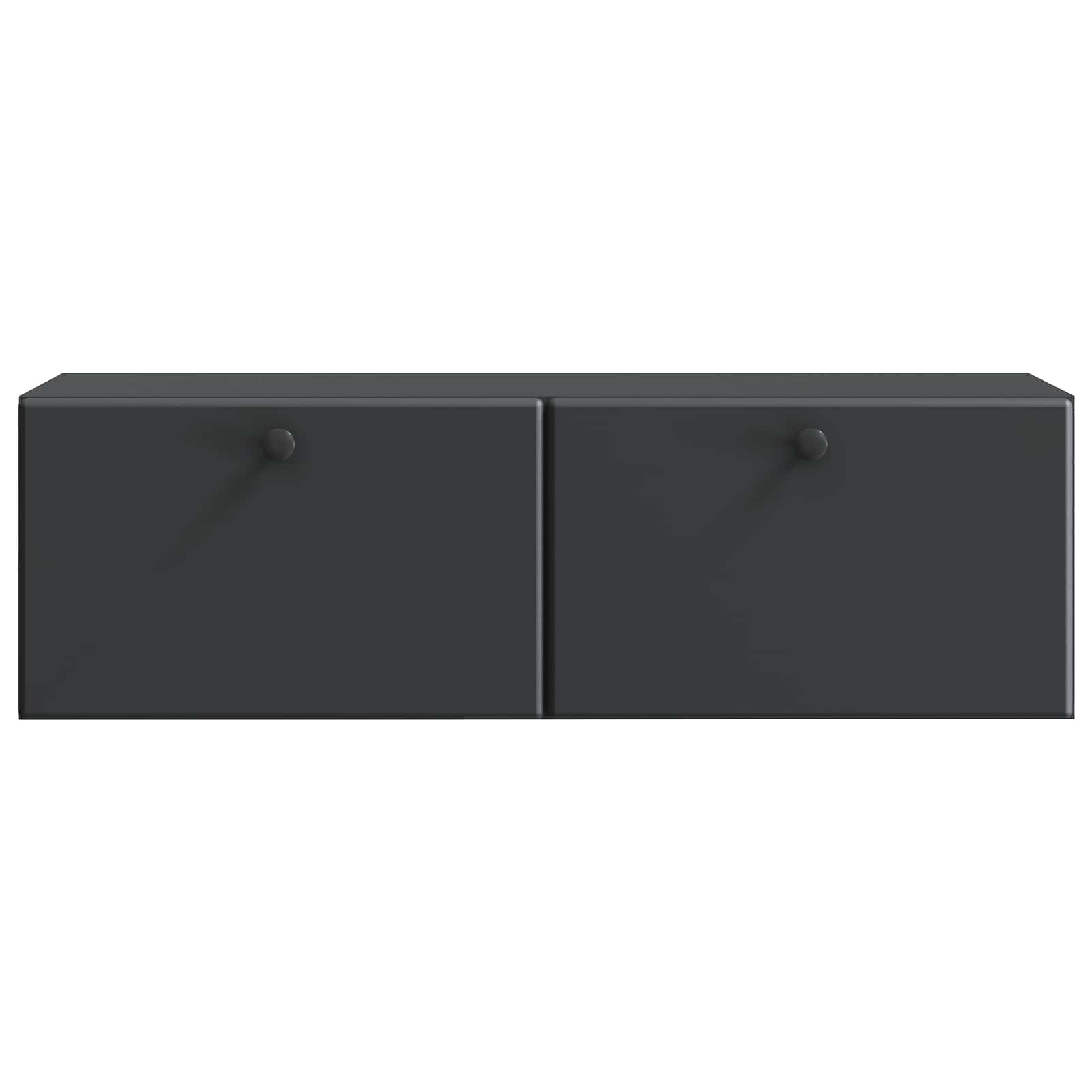 Nástěnná Tv Skříň 98 X 31 X 30 Cm Černá Kompozitní Dřevo