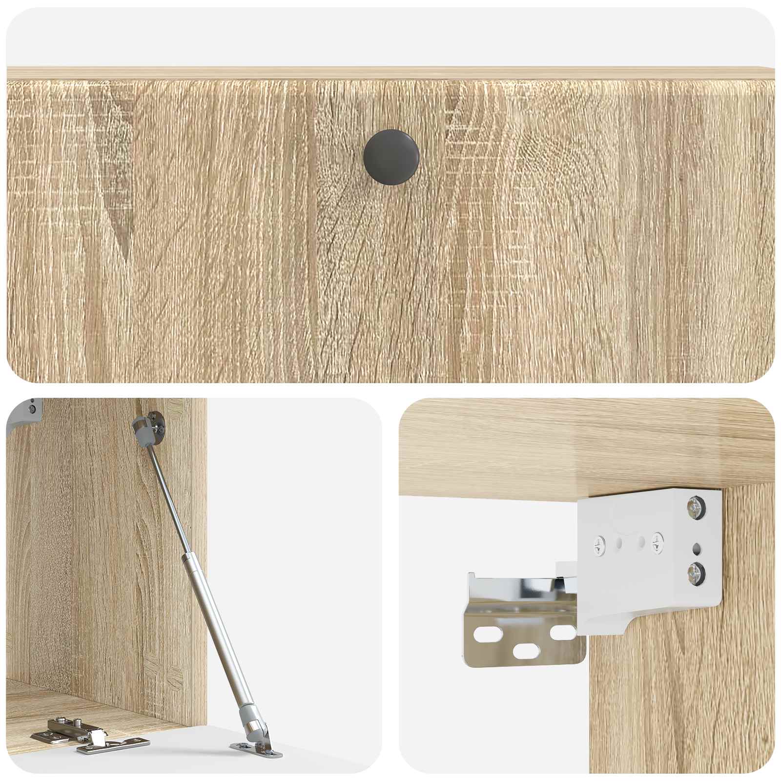 Nástěnná Tv Skříň 98 X 31 X 30 Cm Dub Sonoma Kompozitní Dřevo
