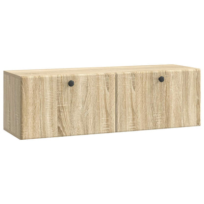Nástěnná Tv Skříň 98 X 31 X 30 Cm Dub Sonoma Kompozitní Dřevo