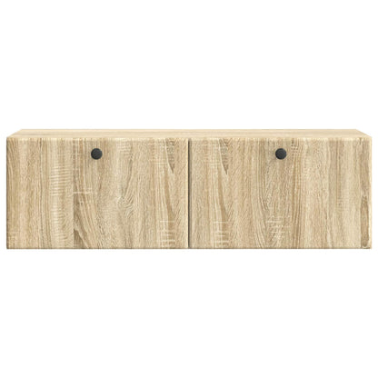 Nástěnná Tv Skříň 98 X 31 X 30 Cm Dub Sonoma Kompozitní Dřevo
