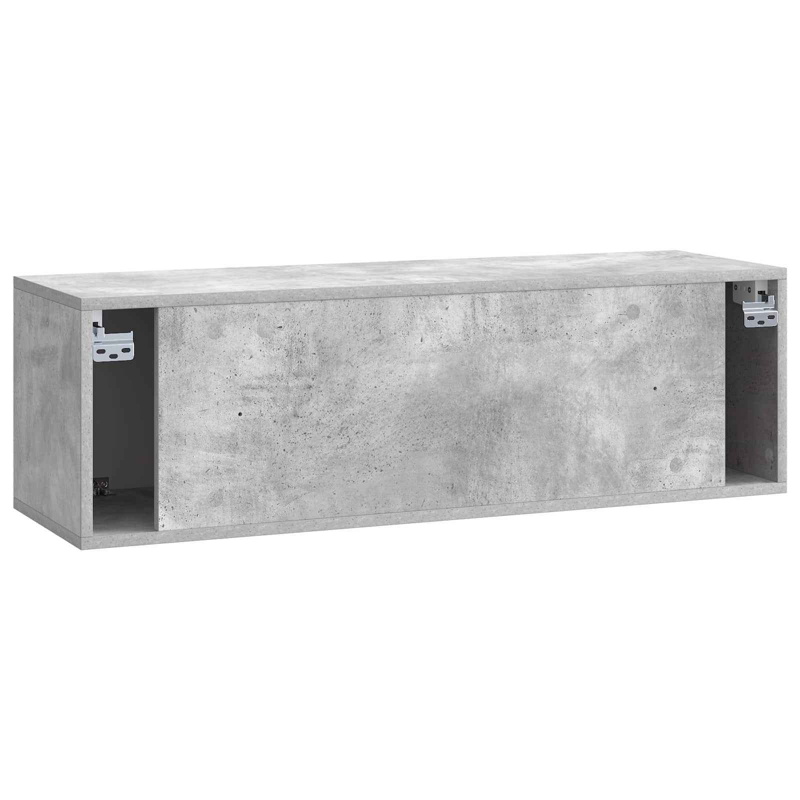 Nástěnná Tv Skříň 98 X 31 X 30 Cm Betonově Šedá