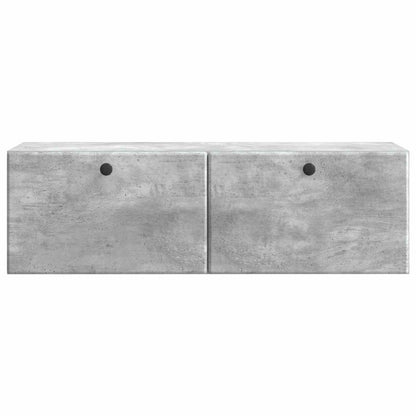 Nástěnná Tv Skříň 98 X 31 X 30 Cm Betonově Šedá