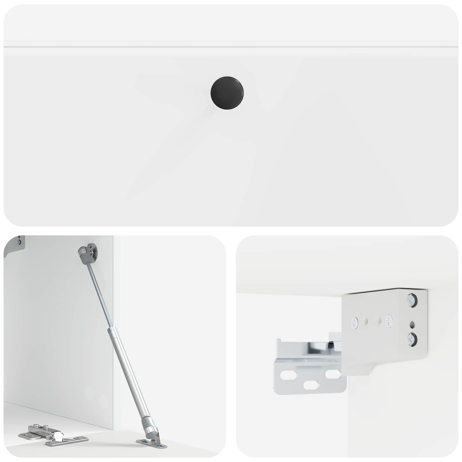 Nástěnná Tv Skříň 98 X 31 X 30 Cm Bílá S Vysokým Leskem