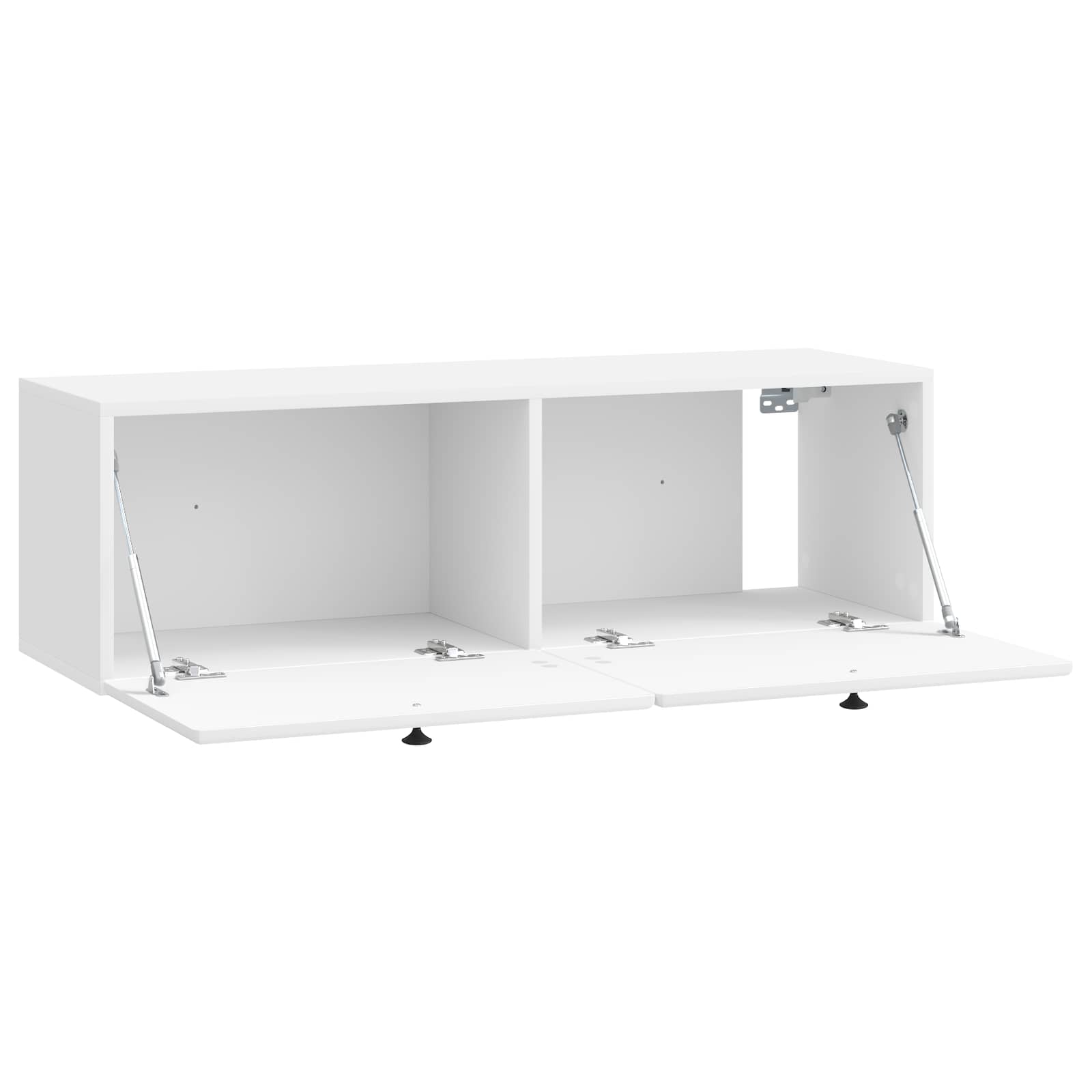 Nástěnná Tv Skříň 98 X 31 X 30 Cm Bílá S Vysokým Leskem
