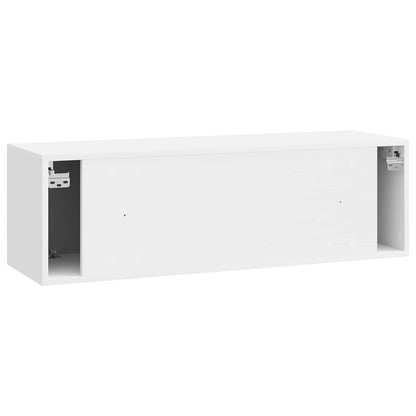 Nástěnná Tv Skříň 98 X 31 X 30 Cm Bílá S Vysokým Leskem