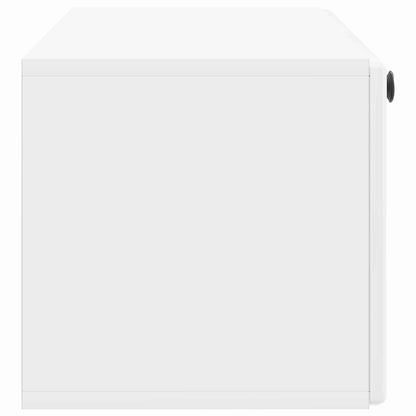 Nástěnná Tv Skříň 98 X 31 X 30 Cm Bílá S Vysokým Leskem