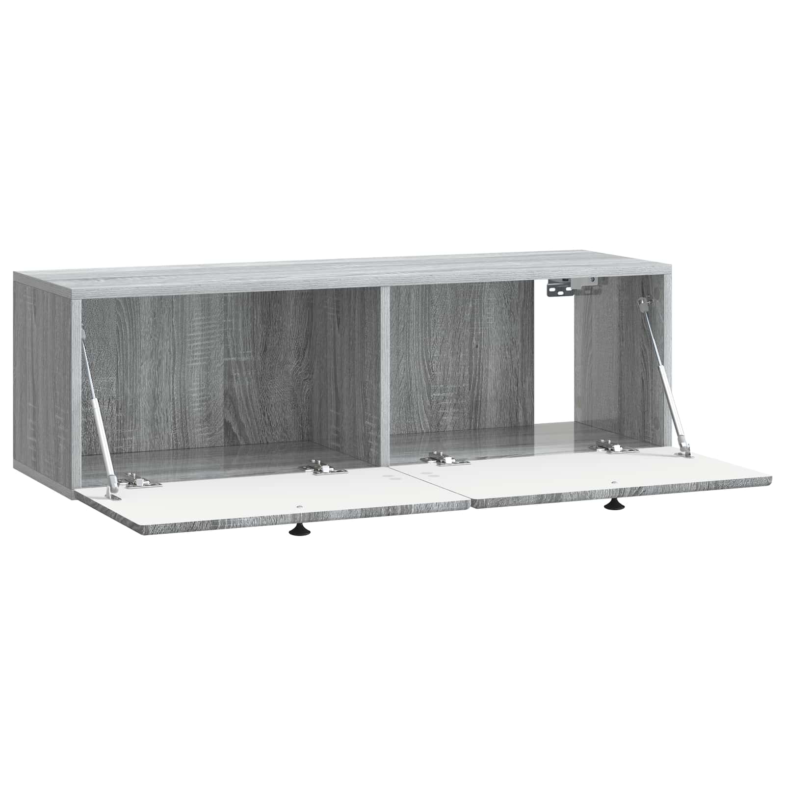 Nástěnná Tv Skříň 98 X 31 X 30 Cm Šedý Sonoma Kompozitní Dřevo