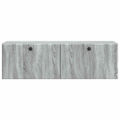 Nástěnná Tv Skříň 98 X 31 X 30 Cm Šedý Sonoma Kompozitní Dřevo