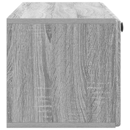 Nástěnná Tv Skříň 98 X 31 X 30 Cm Šedý Sonoma Kompozitní Dřevo