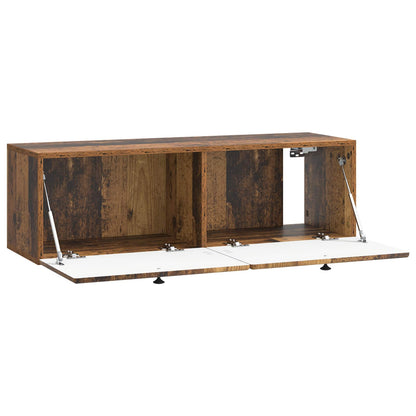 Nástěnná Tv Skříň 98 X 31 X 30 Cm Staré Dřevo Kompozitní Dřevo
