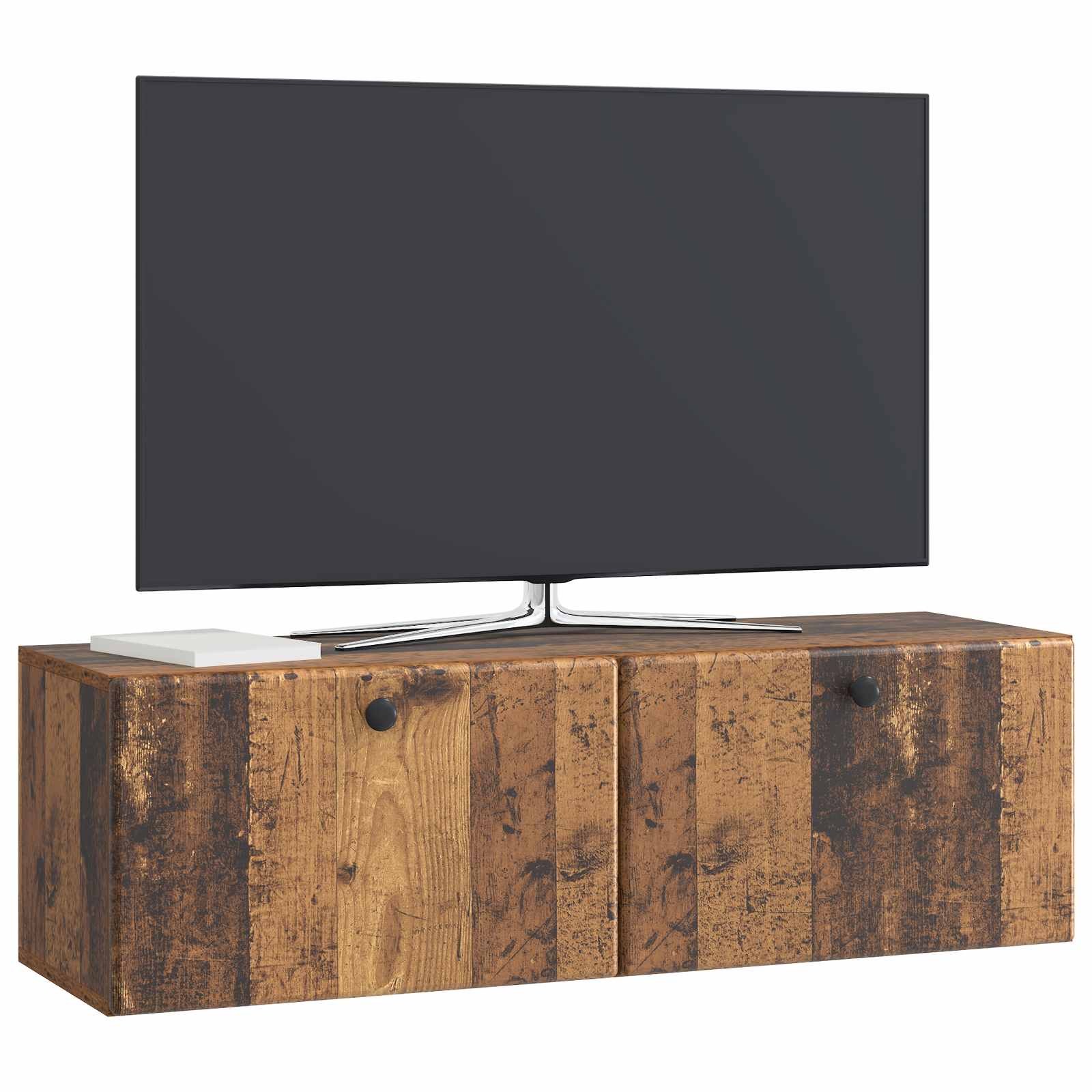Nástěnná Tv Skříň 98 X 31 X 30 Cm Staré Dřevo Kompozitní Dřevo