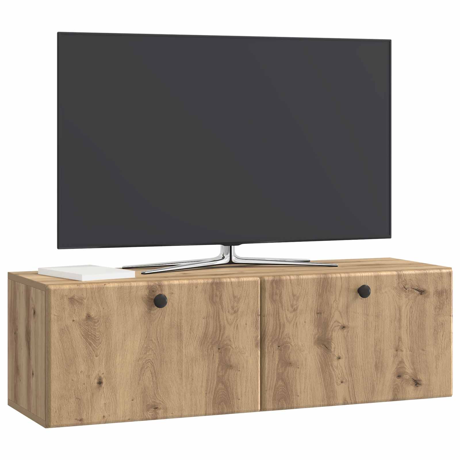 Nástěnná Tv Skříň 98 X 31 X 30 Cm Dub Artisan Kompozitní Dřevo