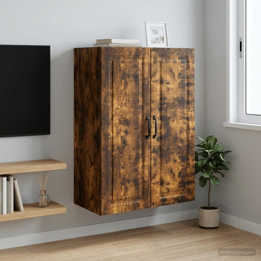 Nástěnná Skříň Kouřový Dub 66 X 34,5 X 90 Cm Kompozitní Dřevo