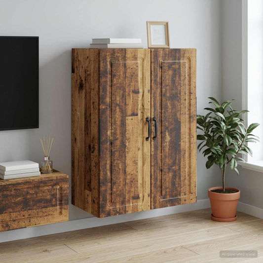 Nástěnná Skříň Staré Dřevo 66 X 34,5 X 90 Cm Kompozitní Dřevo