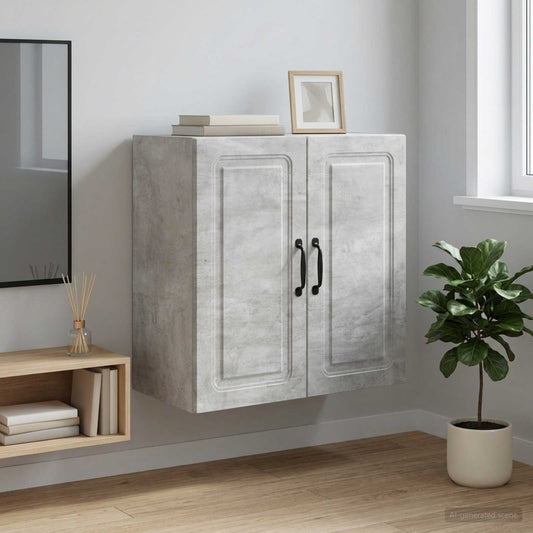 Nástěnná Skříň Betonově Šedá 59 X 31 X 60 Cm Kompozitní Dřevo