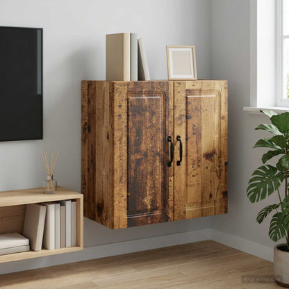 Nástěnná Skříň Staré Dřevo 59 X 31 X 60 Cm Kompozitní Dřevo
