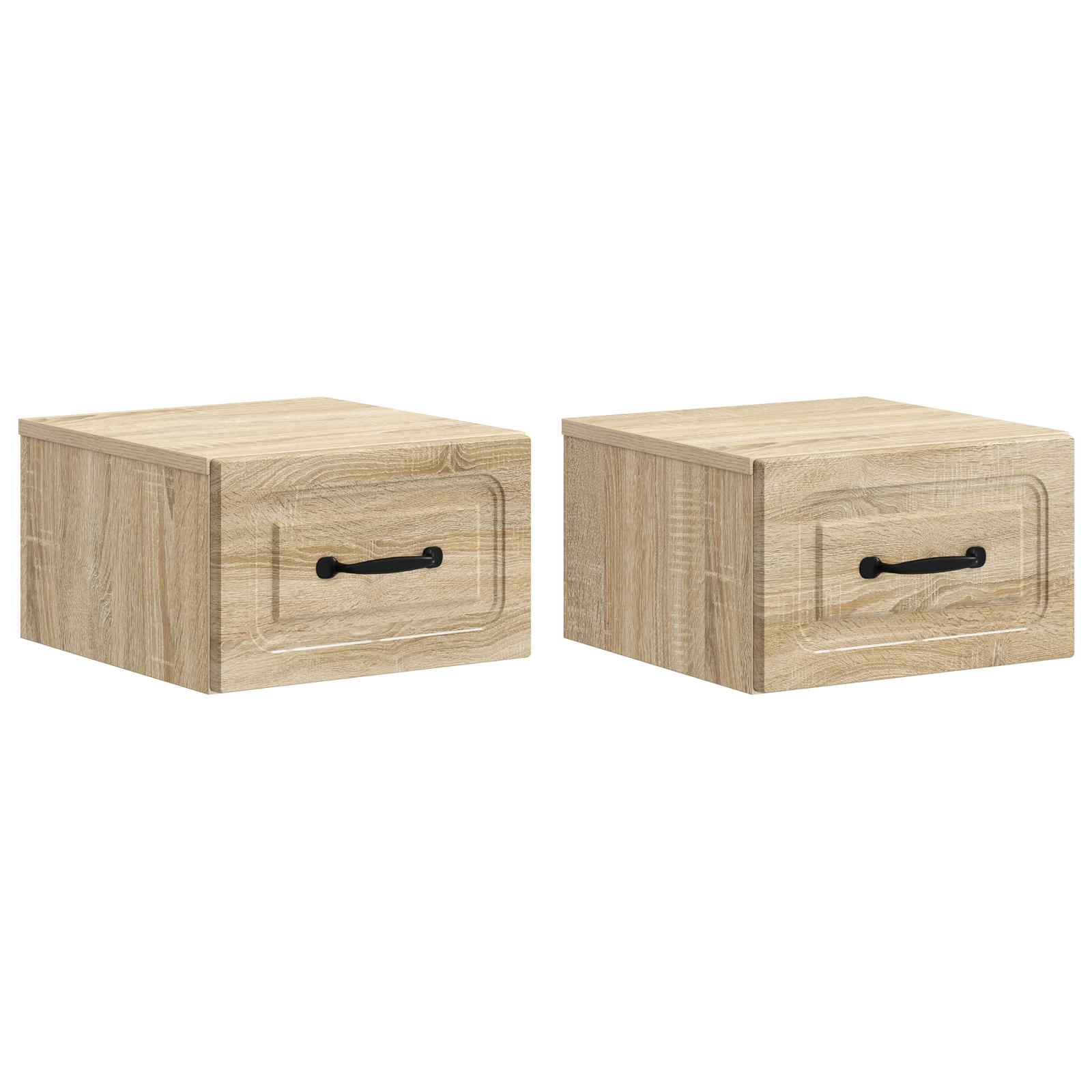 Nástěnný Noční Stolek 2 Pcs Dub Sonoma 34,5 X 33 X 20 Cm