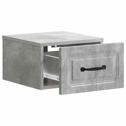 Nástěnný Noční Stolek 2 Pcs Betonově Šedá 34,5 X 33 X 20 Cm