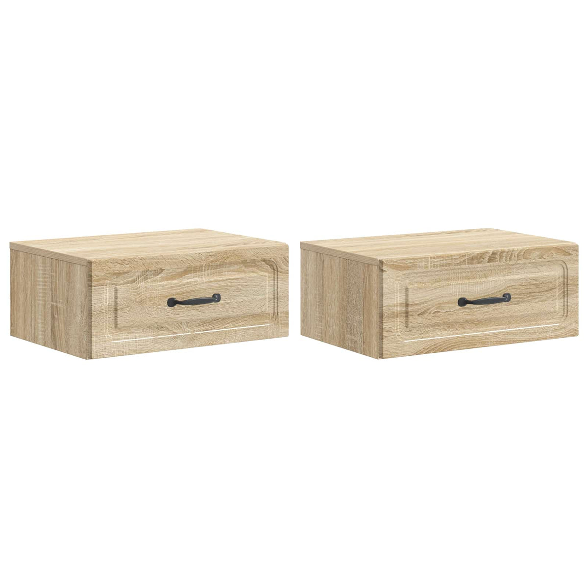 Nástěnný Noční Stolek 2 Pcs Dub Sonoma 49 X 34,5 X 20 Cm
