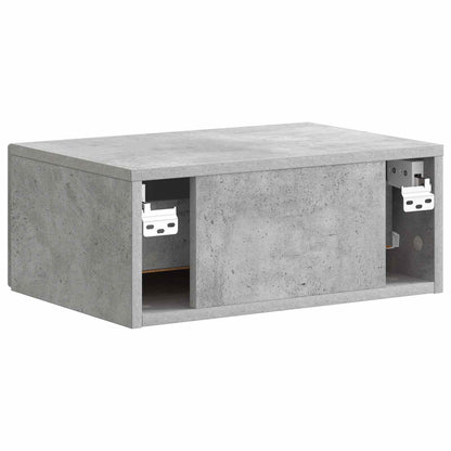 Nástěnný Noční Stolek 2 Pcs Betonově Šedá 49 X 34,5 X 20 Cm
