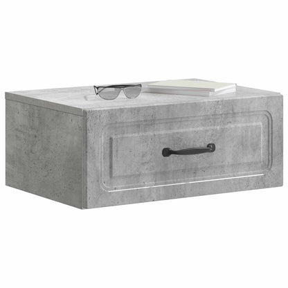 Nástěnný Noční Stolek 2 Pcs Betonově Šedá 49 X 34,5 X 20 Cm