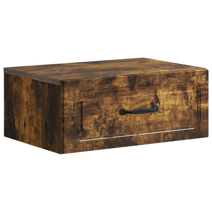 Nástěnný Noční Stolek 2 Pcs Kouřový Dub 49 X 34,5 X 20 Cm