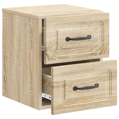 Nástěnný Noční Stolek 2 Pcs Dub Sonoma 34,5 X 33 X 40 Cm